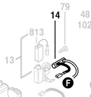 Boîte antiparasite / bobine fil noir réf. 2 604 465 086 BOSCH